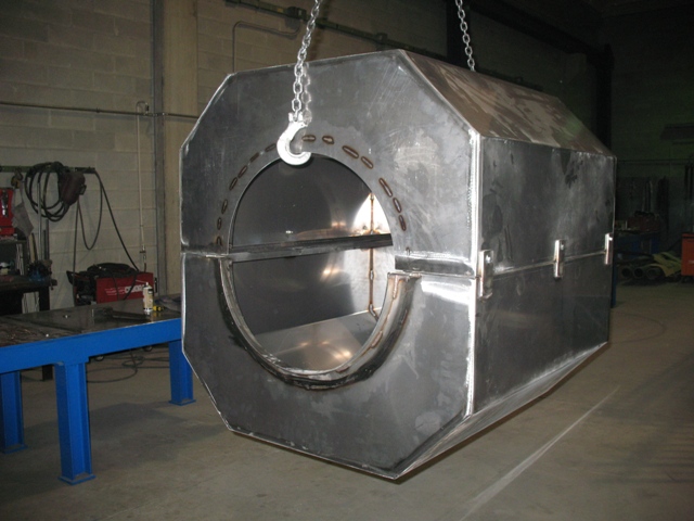 Carter ottagonale per resistenze termiche - Carter realizzato in acciaio 430 per alte temperature