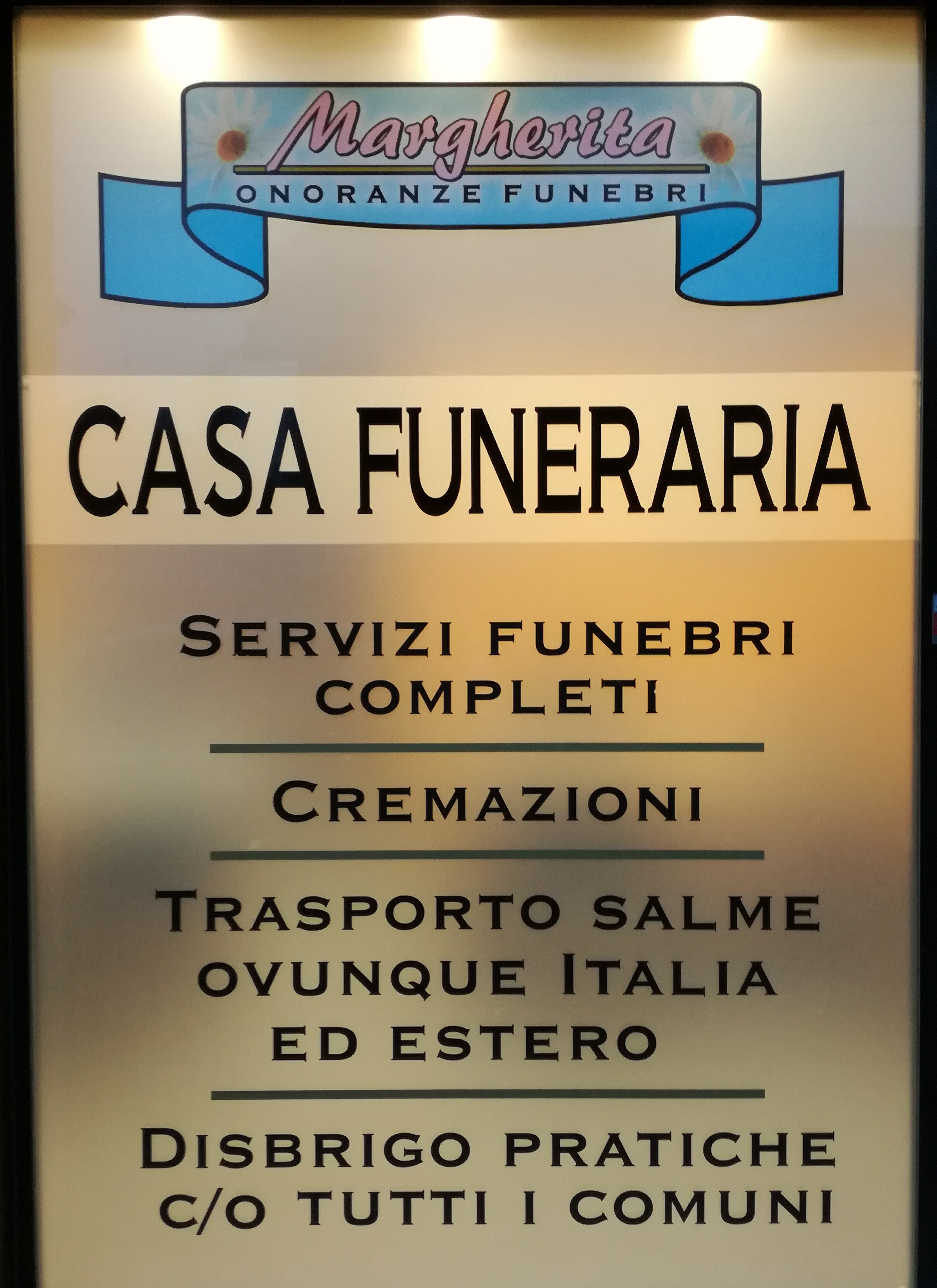 disponiamo della casa funeraria